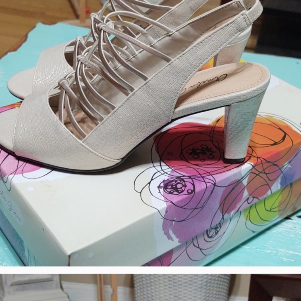 Amelia Grace ..Champagne Glitter Viva Shoe… US Size 9 New